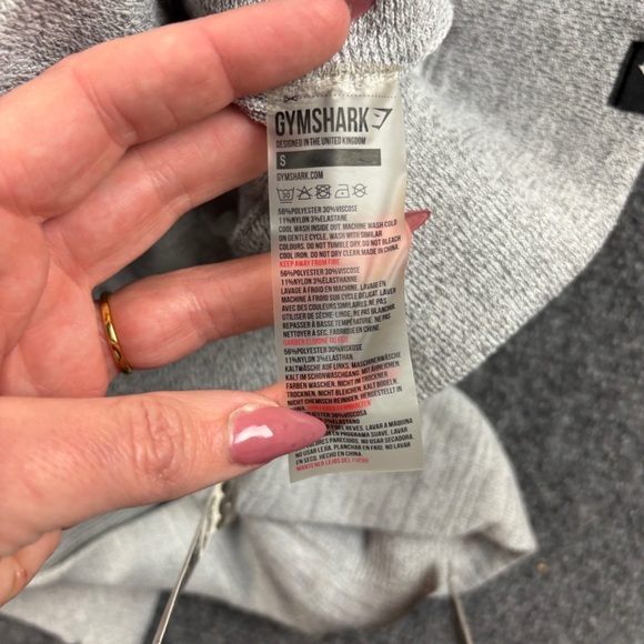 GYMSHARK Women’s Light Grey Time Out Knit Athletic Leggings Joggers size Small - Picture 8 of 8